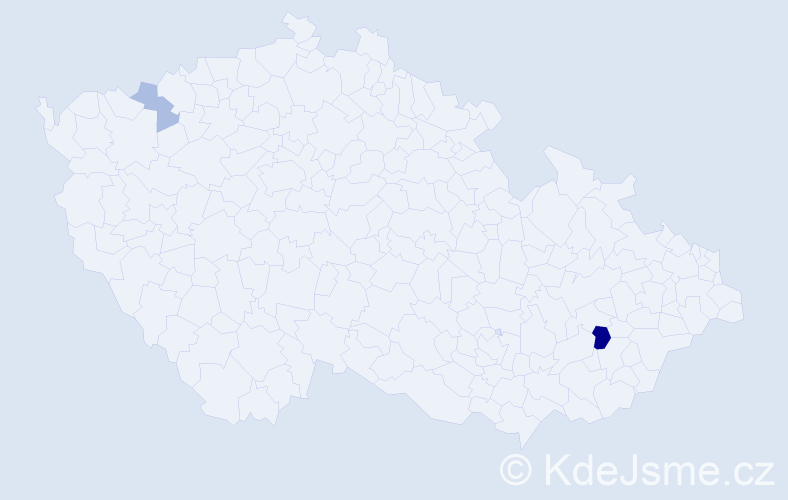 Příjmení: 'Skotek', počet výskytů 13 v celé ČR