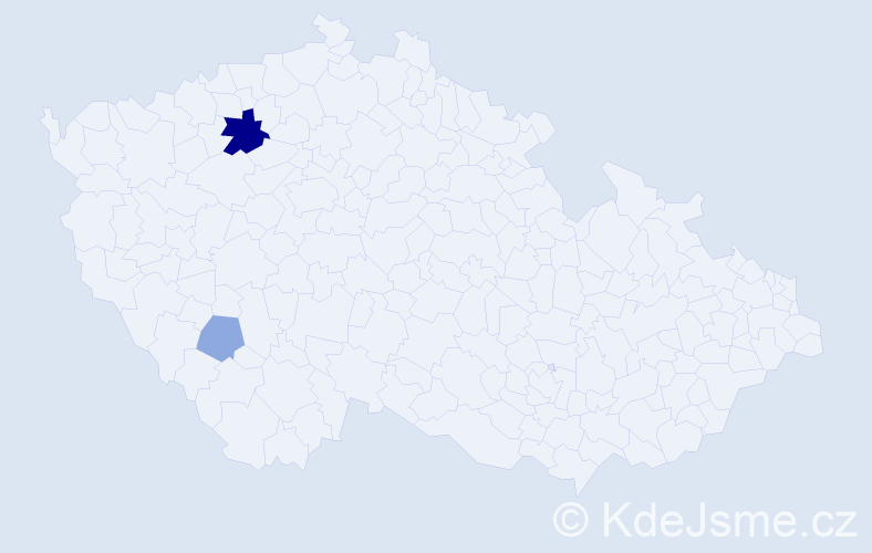 Příjmení: 'Tišáková', počet výskytů 6 v celé ČR