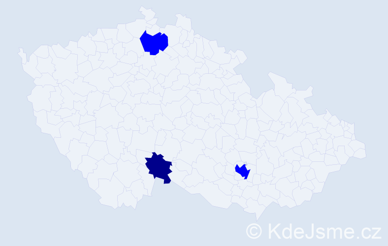 Příjmení: 'Robins', počet výskytů 7 v celé ČR