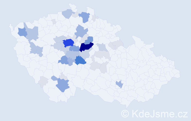 Příjmení: 'Kronusová', počet výskytů 142 v celé ČR