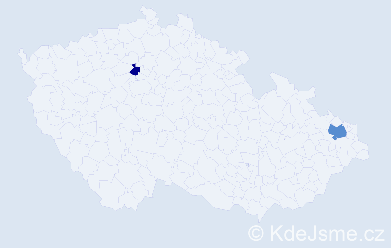 Příjmení: 'Freisslerová', počet výskytů 4 v celé ČR