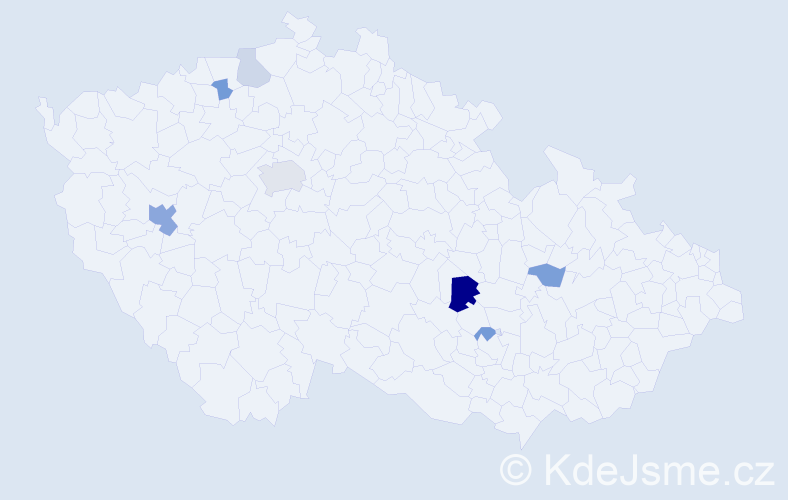 Příjmení: 'Didyk', počet výskytů 14 v celé ČR