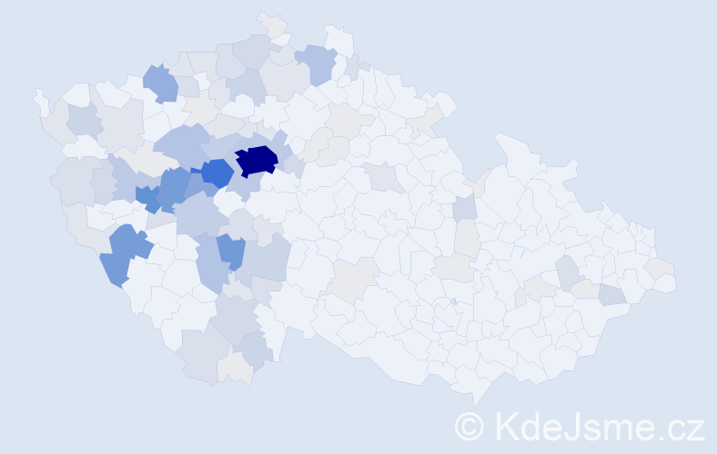 Příjmení: 'Zítek', počet výskytů 386 v celé ČR