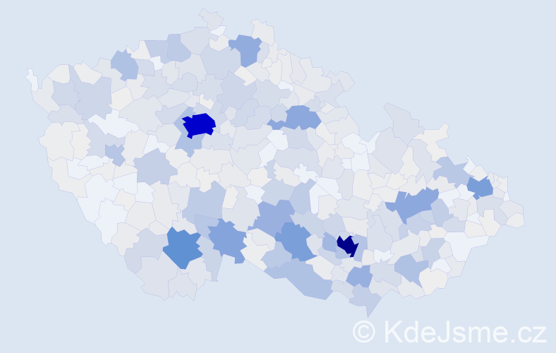 Příjmení: 'Prokešová', počet výskytů 2660 v celé ČR