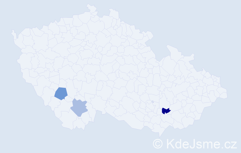Příjmení: 'Linares', počet výskytů 3 v celé ČR