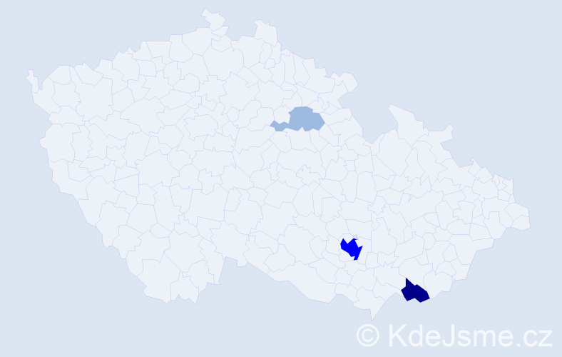 Příjmení: 'Dobčák', počet výskytů 8 v celé ČR