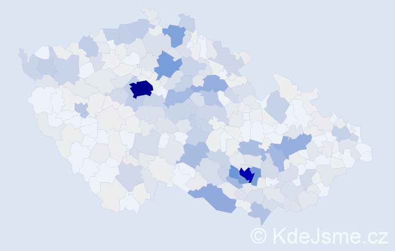 Příjmení: 'Smutná', počet výskytů 1737 v celé ČR