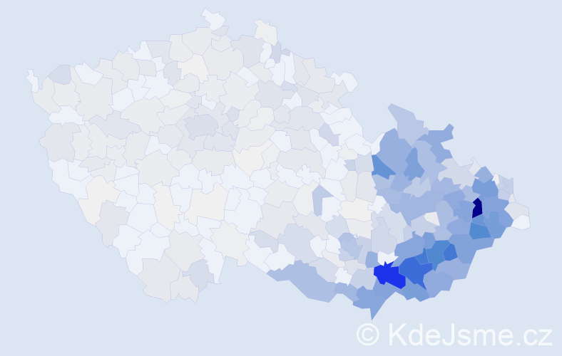 Příjmení: 'Polášek', počet výskytů 3008 v celé ČR