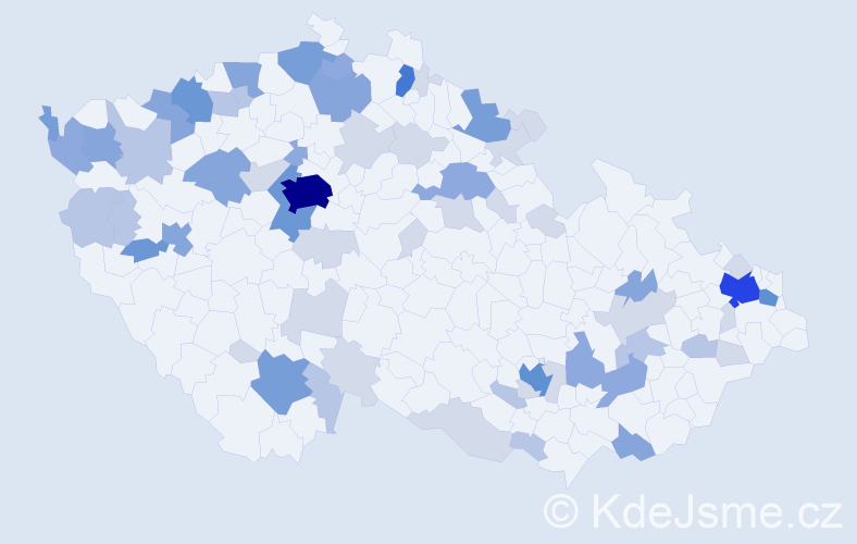 Příjmení: 'Černák', počet výskytů 179 v celé ČR