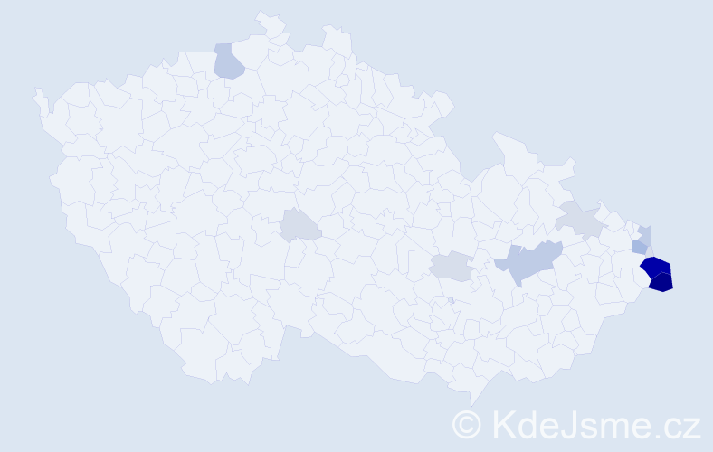 Příjmení: 'Waclawek', počet výskytů 52 v celé ČR
