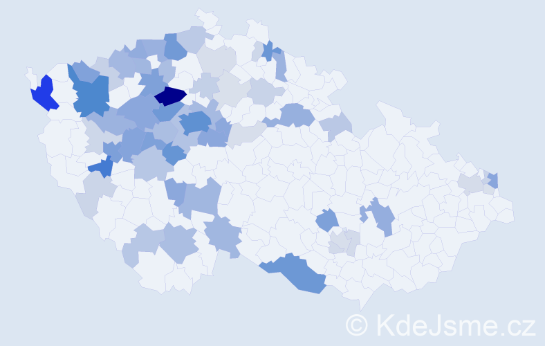 Příjmení: 'Wildová', počet výskytů 228 v celé ČR