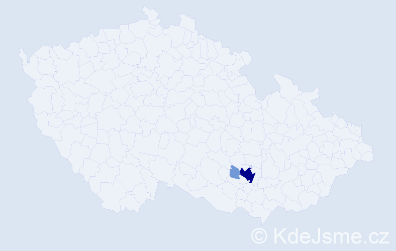 Příjmení: 'Hedijová', počet výskytů 8 v celé ČR