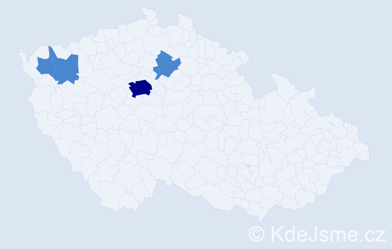 Příjmení: 'Bányaiová', počet výskytů 6 v celé ČR
