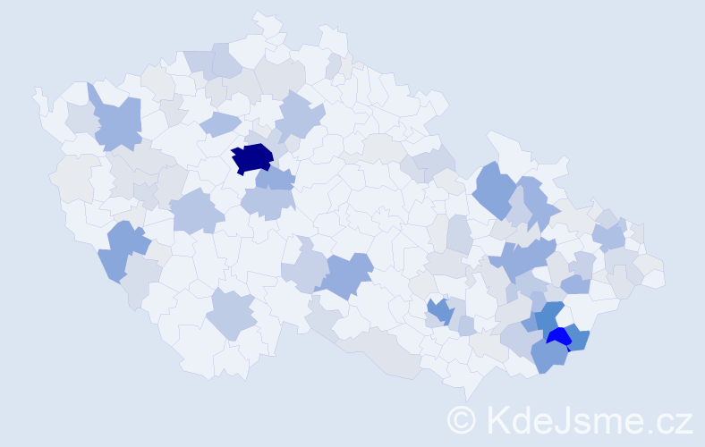 Příjmení: 'Maňas', počet výskytů 493 v celé ČR