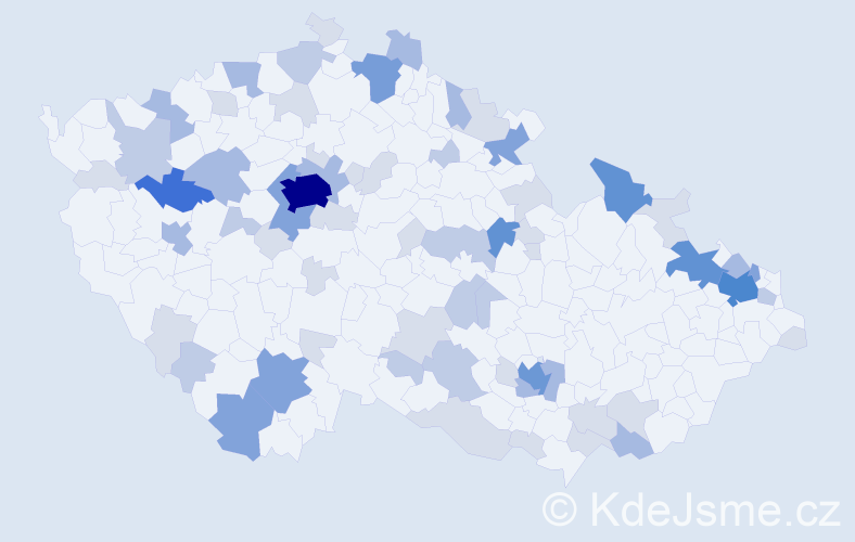 Příjmení: 'Rajská', počet výskytů 181 v celé ČR