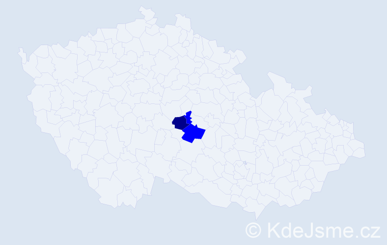 Příjmení: 'Königerová', počet výskytů 3 v celé ČR