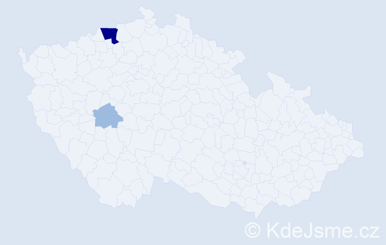 Příjmení: 'Patzinová', počet výskytů 5 v celé ČR