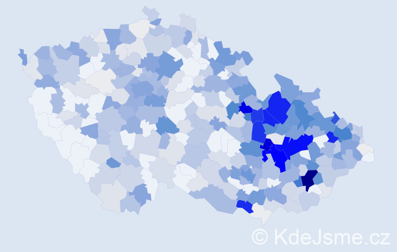 Příjmení: 'Langer', počet výskytů 2093 v celé ČR