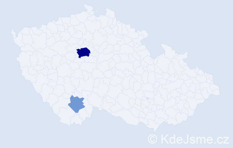 Příjmení: 'Ujhelyiová', počet výskytů 8 v celé ČR