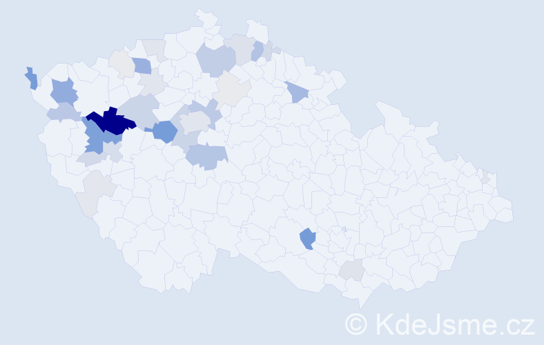 Příjmení: 'Soprová', počet výskytů 132 v celé ČR