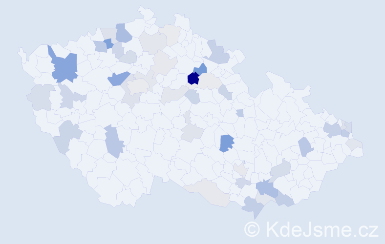 Příjmení: 'Škultétyová', počet výskytů 117 v celé ČR