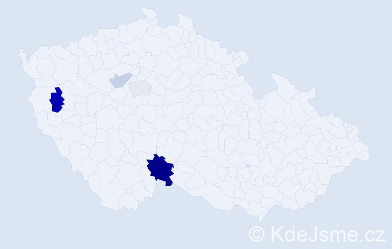 Příjmení: 'Roskovská', počet výskytů 11 v celé ČR