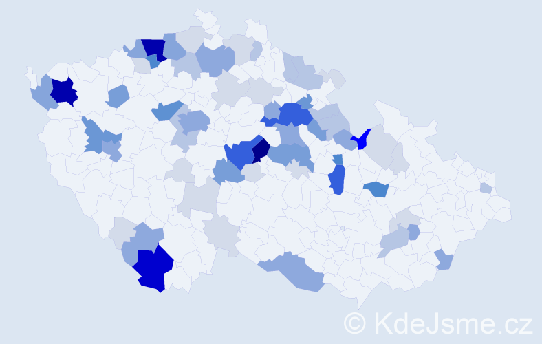 Příjmení: 'Rakašová', počet výskytů 245 v celé ČR