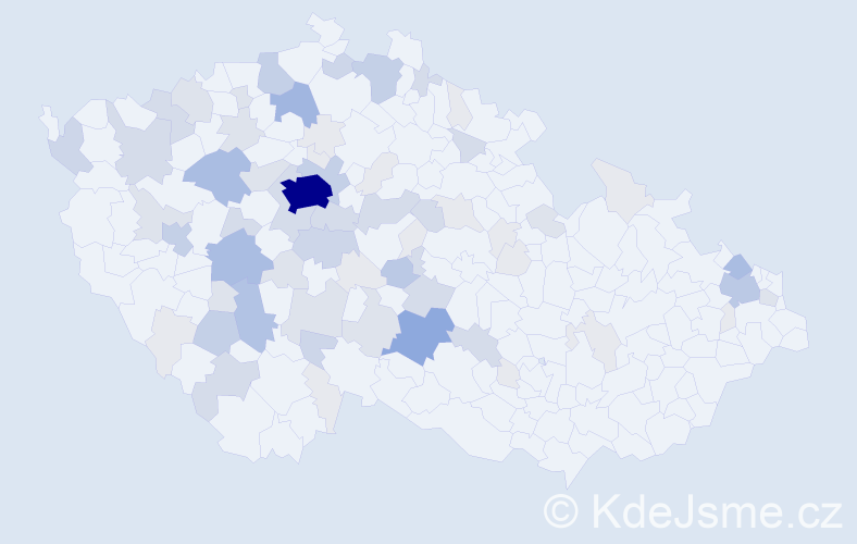 Příjmení: 'Laňková', počet výskytů 233 v celé ČR