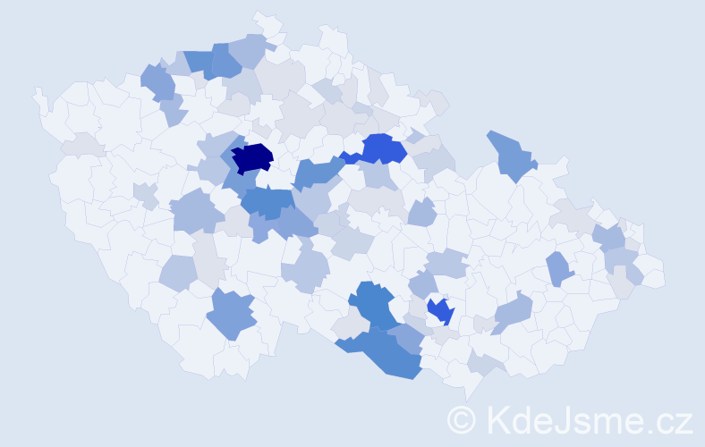 Příjmení: 'Buchal', počet výskytů 276 v celé ČR