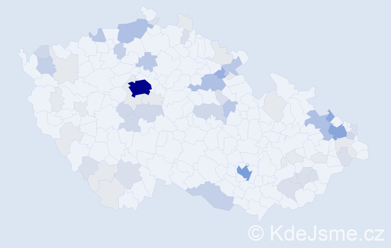 Příjmení: 'Stein', počet výskytů 202 v celé ČR