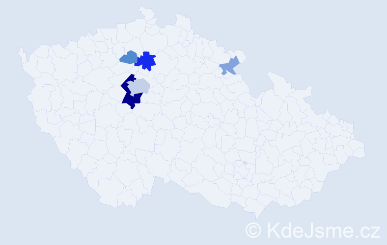 Příjmení: 'Lajnová', počet výskytů 14 v celé ČR