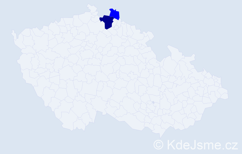 Příjmení: 'Rutšek', počet výskytů 5 v celé ČR