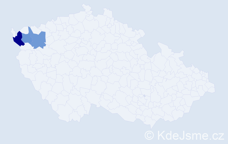 Příjmení: 'Aufrichtig', počet výskytů 4 v celé ČR