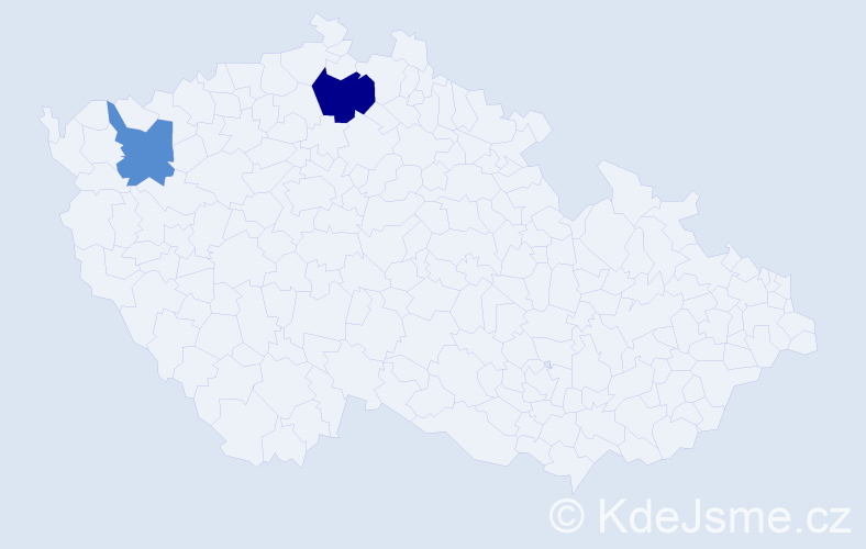 Příjmení: 'Cichowská', počet výskytů 3 v celé ČR