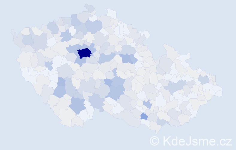 Příjmení: 'Koubek', počet výskytů 1538 v celé ČR
