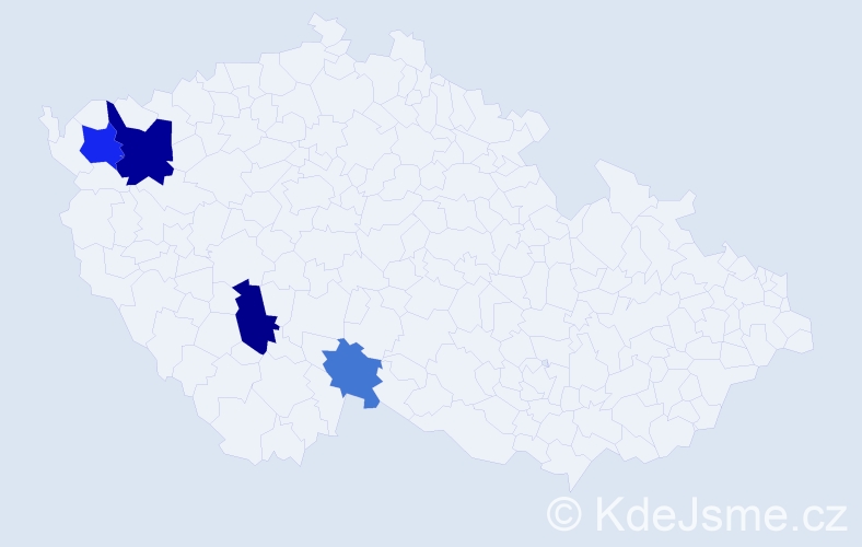 Příjmení: 'Sewald', počet výskytů 8 v celé ČR