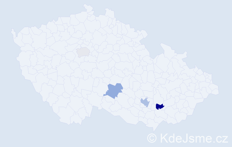 Příjmení: 'Khatib', počet výskytů 5 v celé ČR