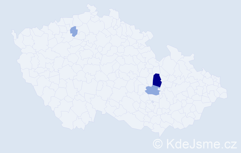 Příjmení: 'Goppold', počet výskytů 9 v celé ČR