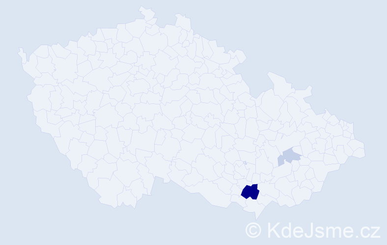 Příjmení: 'Stritzlová', počet výskytů 6 v celé ČR