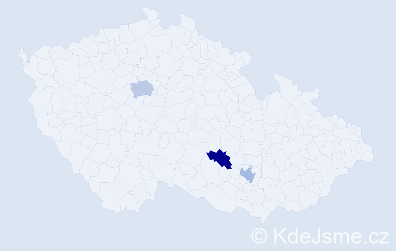 Příjmení: 'Khemiy', počet výskytů 4 v celé ČR