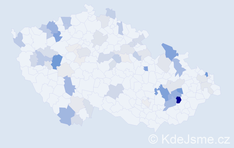 Příjmení: 'Gabor', počet výskytů 239 v celé ČR