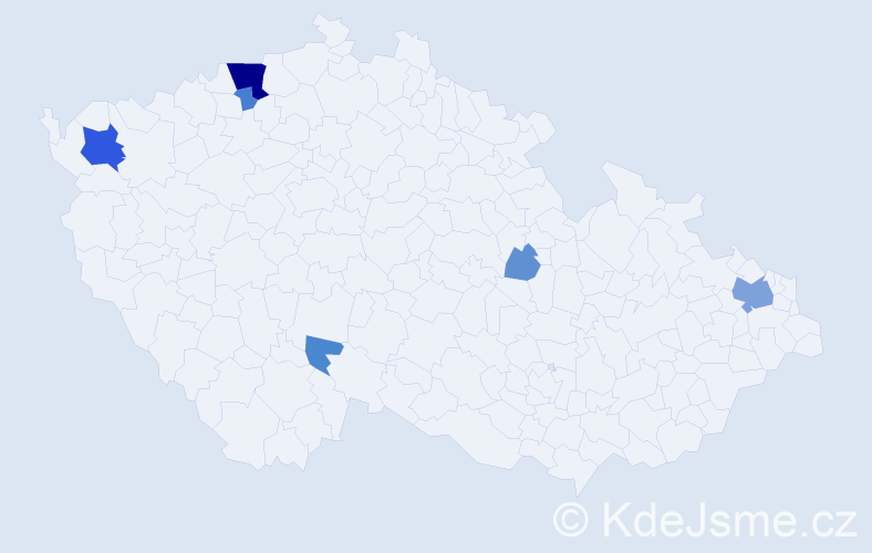 Příjmení: 'Ádi', počet výskytů 20 v celé ČR