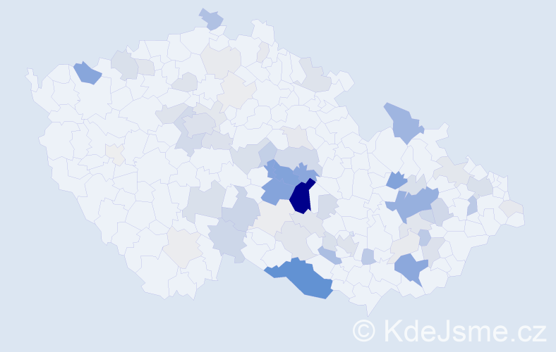 Příjmení: 'Kamarád', počet výskytů 253 v celé ČR