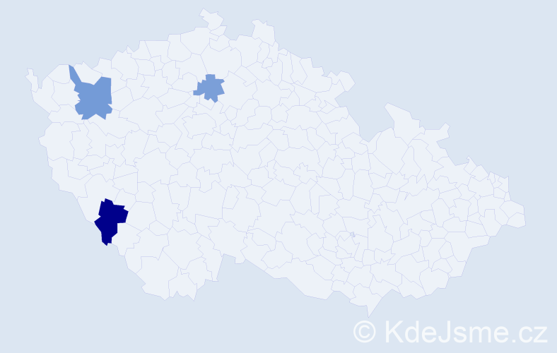 Příjmení: 'Gersdorf', počet výskytů 5 v celé ČR