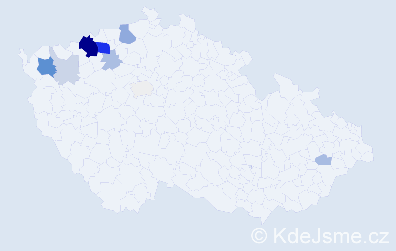 Příjmení: 'Redaj', počet výskytů 32 v celé ČR