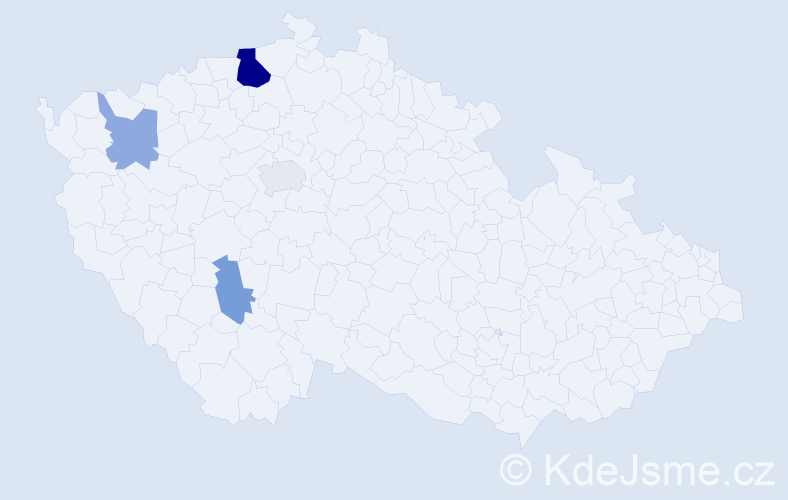 Příjmení: 'Gritsuk', počet výskytů 9 v celé ČR