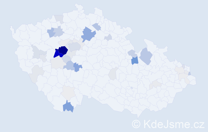 Příjmení: 'Sudíková', počet výskytů 159 v celé ČR