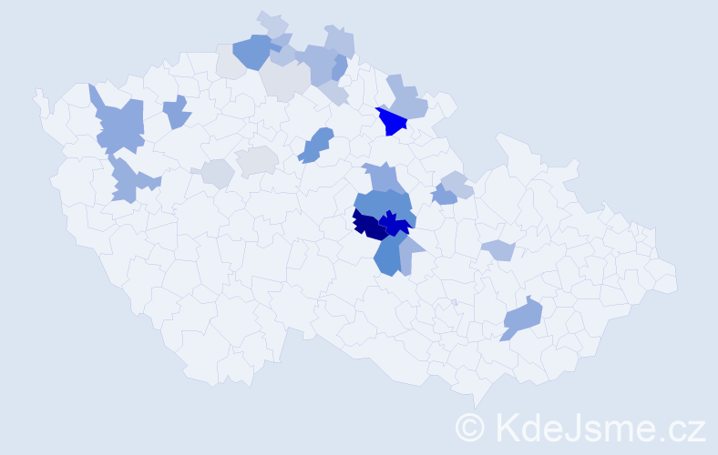 Příjmení: 'Drápalíková', počet výskytů 99 v celé ČR