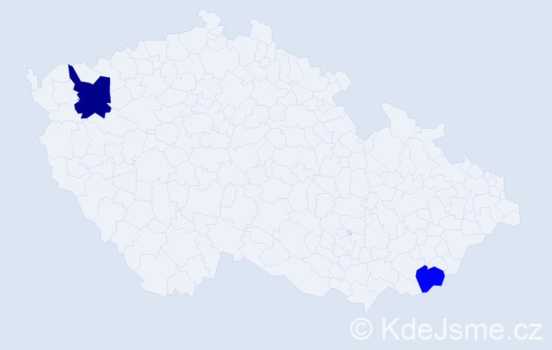 Příjmení: 'Rombolá', počet výskytů 3 v celé ČR