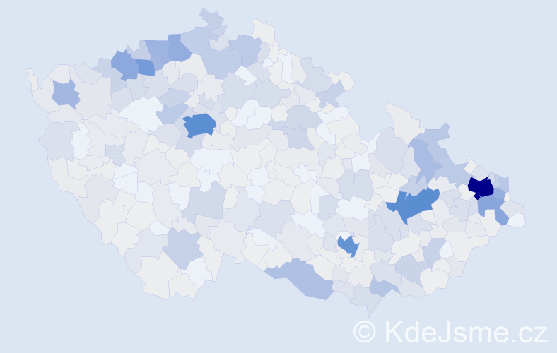 Příjmení: 'Balážová', počet výskytů 2202 v celé ČR